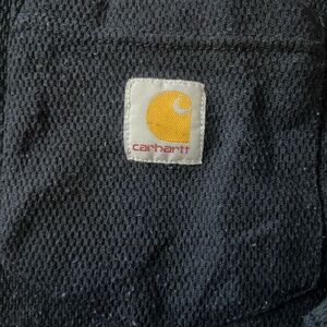 Carhartt Long Sleeve Henley Thermal Shirt Work Wear Mens Small Navy 104429-N04